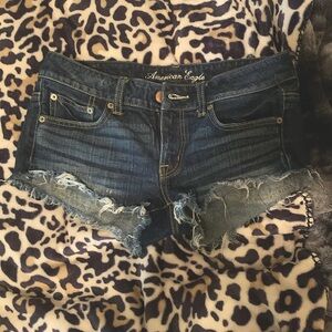 super cute low-rise jean shorts
